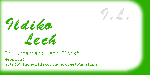 ildiko lech business card
